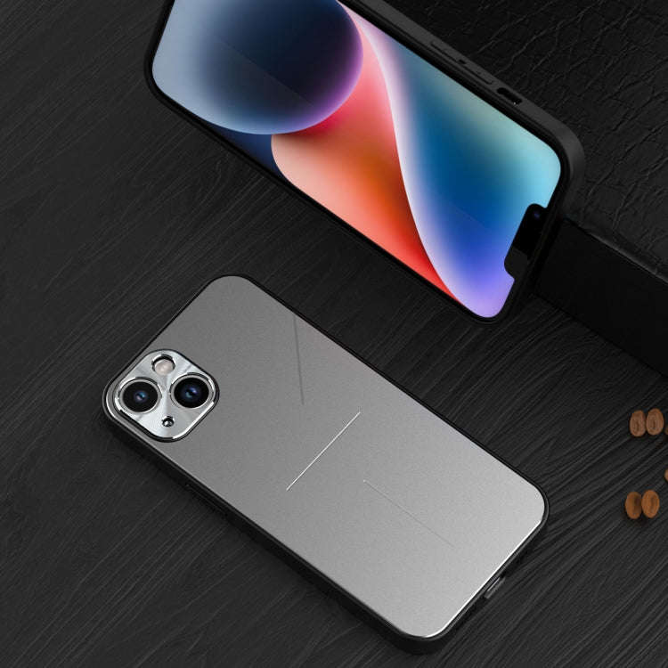 R-JUST RJ52 3-Line Style Metal TPU Shockproof Phone Case, For iPhone 14, For iPhone 14 Plus, For ...