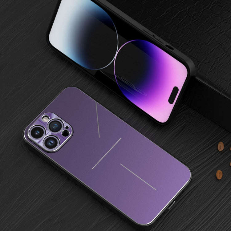 R-JUST RJ52 3-Line Style Metal TPU Shockproof Phone Case, For iPhone 14, For iPhone 14 Plus, For ...