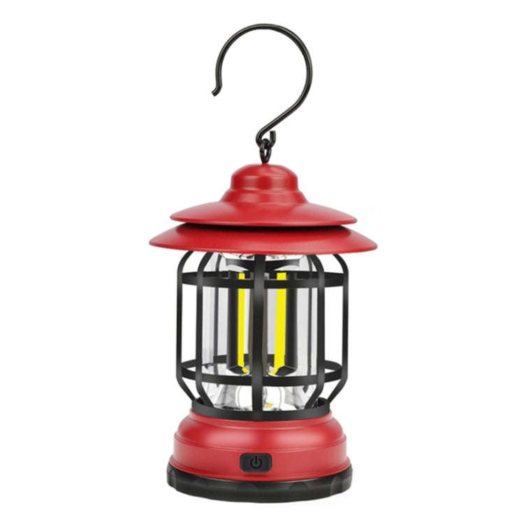 Portable Retro Hanging Lamp Lantern Camping Tent Light, USB Charging, Battery Type, Not Included ...