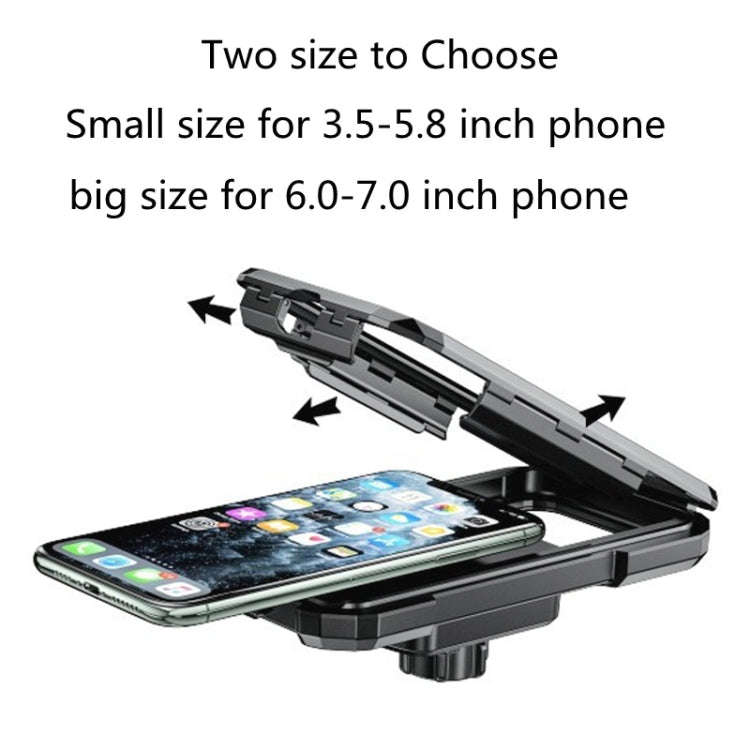Motorcycle / Bicycle Rearview Mirror Wireless Charging Waterproof Box Mobile Phone Holder, M18S-A...
