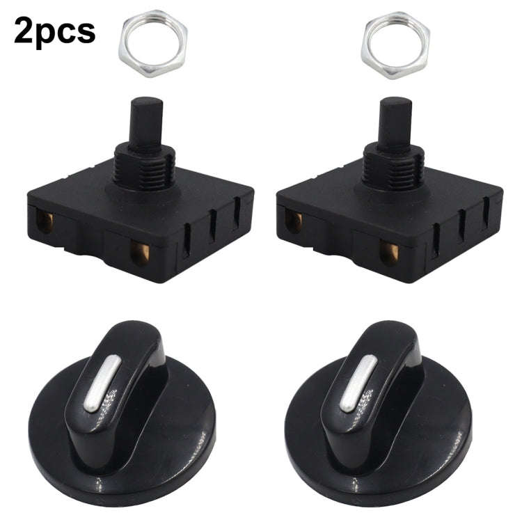 4 Gear 3 Speed Rotary Switch Fan Heater Speed Selector, Type A 2 Pair, Type B 2 Pair