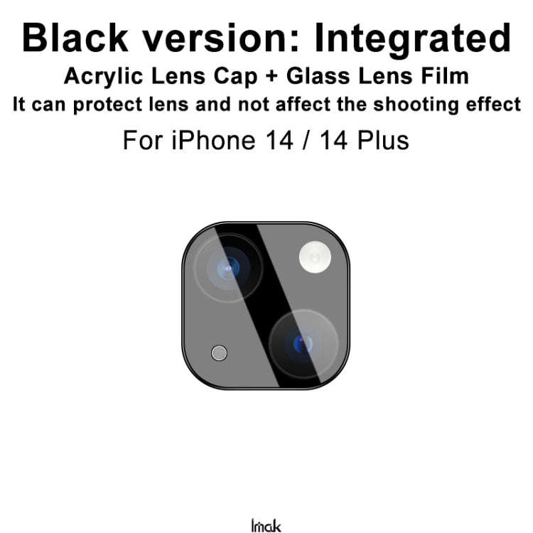 imak High Definition Integrated Glass Lens Film Black Version, For iPhone 14  / 14 Plus, For iPho...