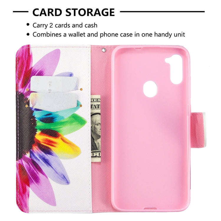 Colored Drawing Pattern Horizontal Flip Leather Case with Holder & Card Slots & Wallet, For Galax...
