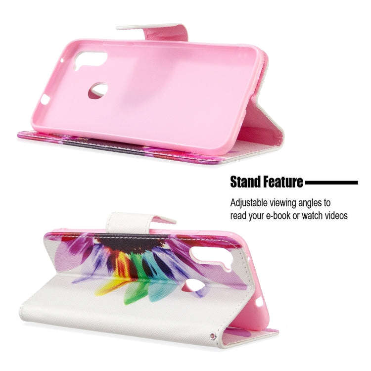 Colored Drawing Pattern Horizontal Flip Leather Case with Holder & Card Slots & Wallet, For Galax...