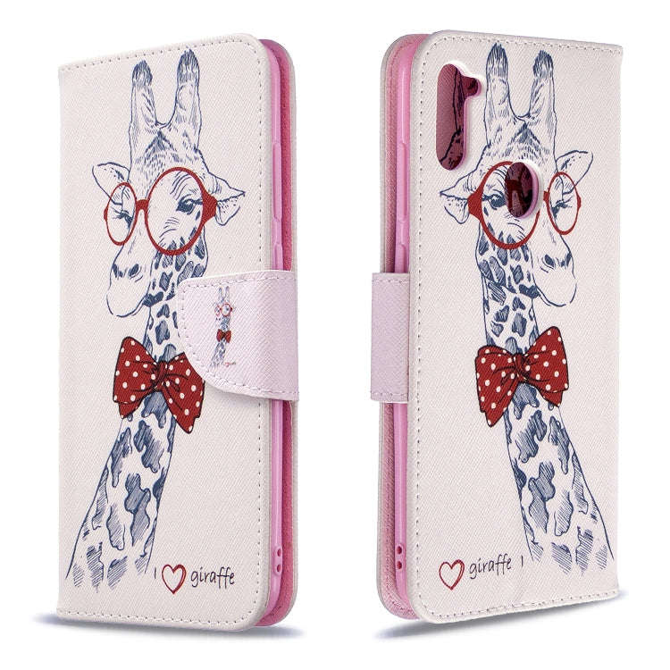 Colored Drawing Pattern Horizontal Flip Leather Case with Holder & Card Slots & Wallet, For Galax...