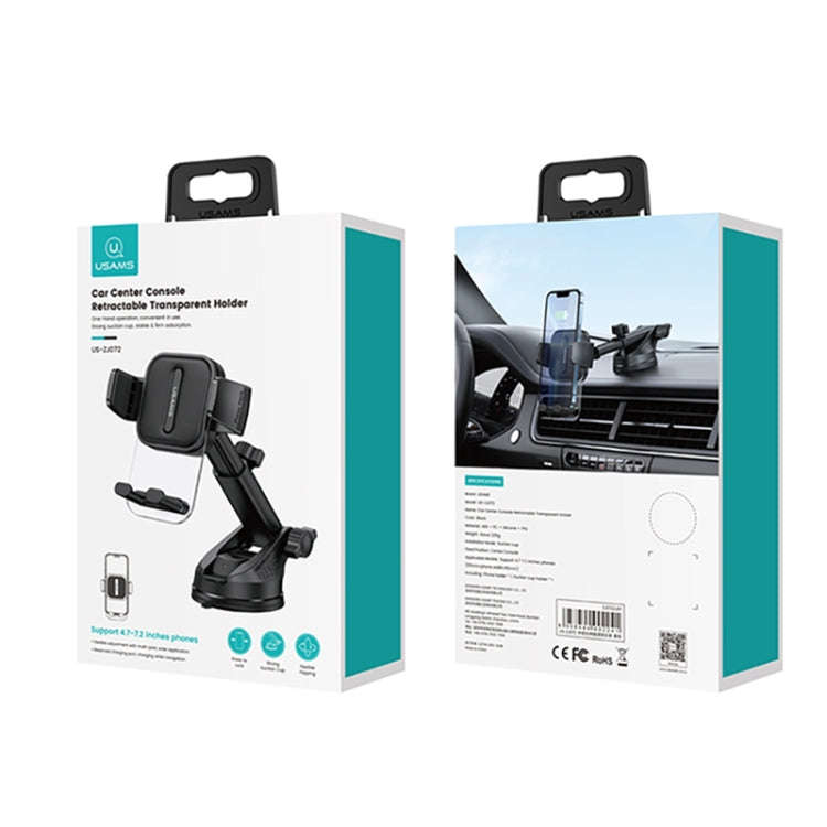 USAMS US-ZJ072 Car Center Console Retractable Transparent Holder, ZJ072
