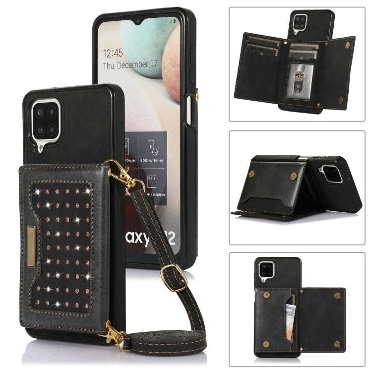 Three-fold RFID Leather Phone Case with Lanyard, For iPhone XS, For iPhone XS Max, For Samsung Ga...