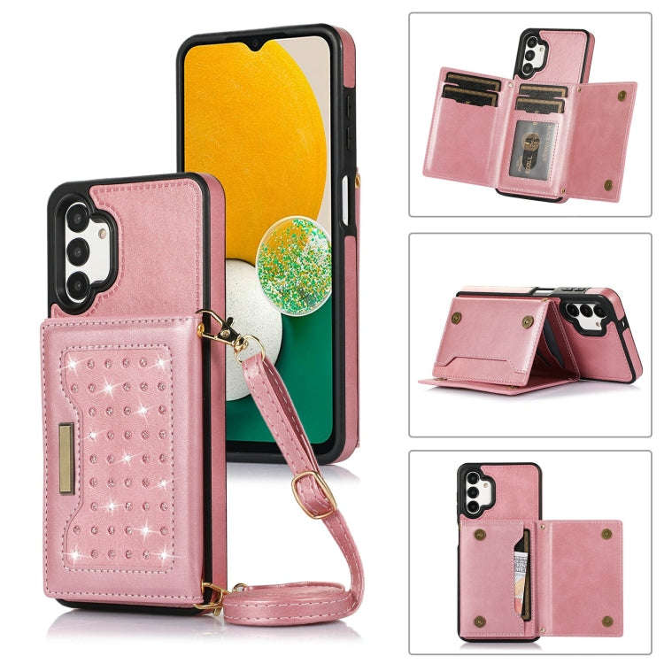 Three-fold RFID Leather Phone Case with Lanyard, For iPhone XS, For iPhone XS Max, For Samsung Ga...
