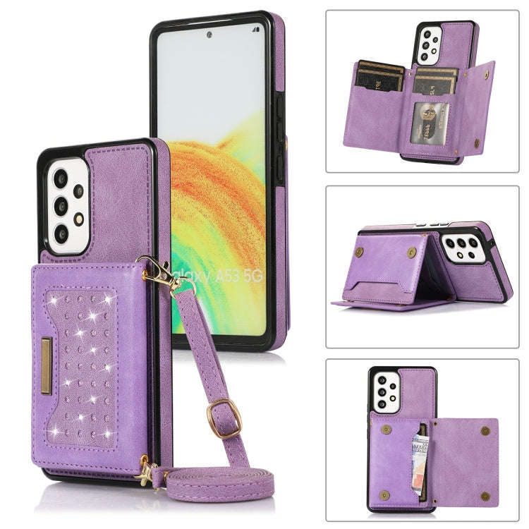 Three-fold RFID Leather Phone Case with Lanyard, For iPhone XS, For iPhone XS Max, For Samsung Ga...