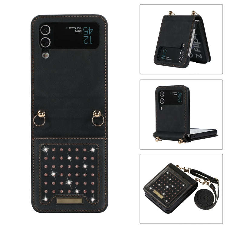 Three-fold RFID Leather Phone Case with Lanyard, For iPhone XS, For iPhone XS Max, For Samsung Ga...