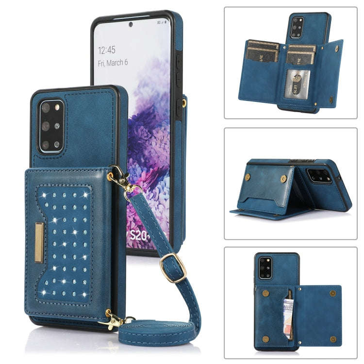 Three-fold RFID Leather Phone Case with Lanyard, For Samsung Galaxy Note20 Ultra, For Samsung Gal...