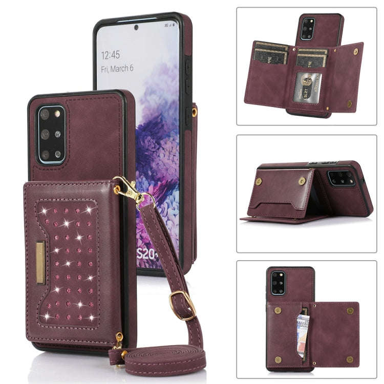 Three-fold RFID Leather Phone Case with Lanyard, For Samsung Galaxy Note20 Ultra, For Samsung Gal...