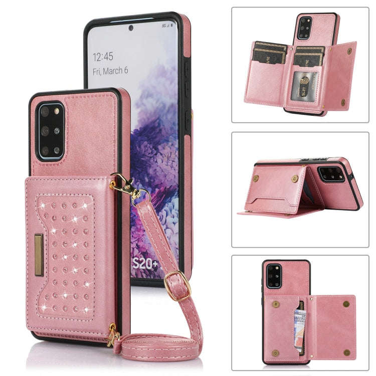 Three-fold RFID Leather Phone Case with Lanyard, For Samsung Galaxy Note20 Ultra, For Samsung Gal...