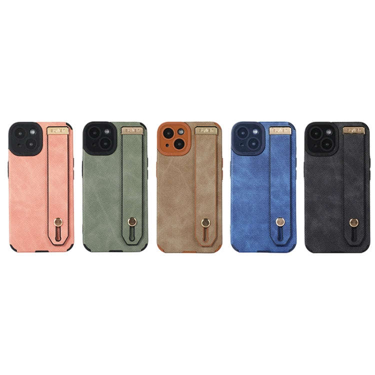Wrist Strap TPU Leather Phone Case, For iPhone 11, For iPhone 14
