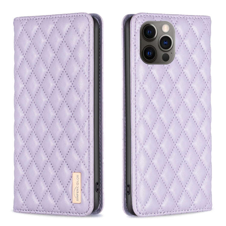 Diamond Lattice Magnetic Leather Flip Phone Case, For iPhone 12 / 12 Pro, For iPhone 11 Pro Max, ...