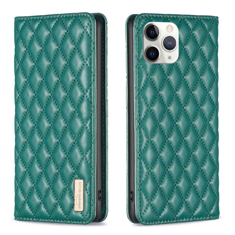 Diamond Lattice Magnetic Leather Flip Phone Case, For iPhone 12 / 12 Pro, For iPhone 11 Pro Max, ...