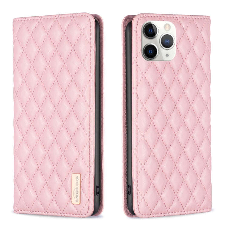 Diamond Lattice Magnetic Leather Flip Phone Case, For iPhone 12 / 12 Pro, For iPhone 11 Pro Max, ...