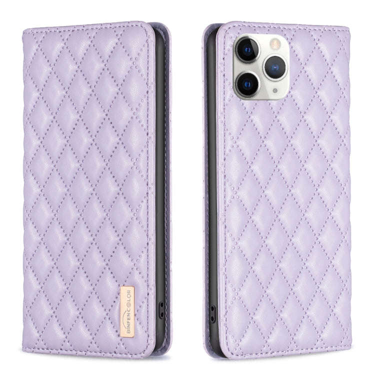 Diamond Lattice Magnetic Leather Flip Phone Case, For iPhone 12 / 12 Pro, For iPhone 11 Pro Max, ...