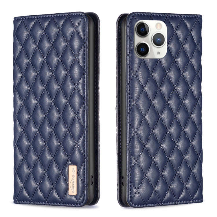 Diamond Lattice Magnetic Leather Flip Phone Case, For iPhone 12 / 12 Pro, For iPhone 11 Pro Max, ...