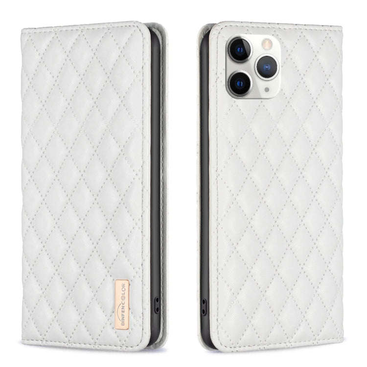 Diamond Lattice Magnetic Leather Flip Phone Case, For iPhone 12 / 12 Pro, For iPhone 11 Pro Max, ...