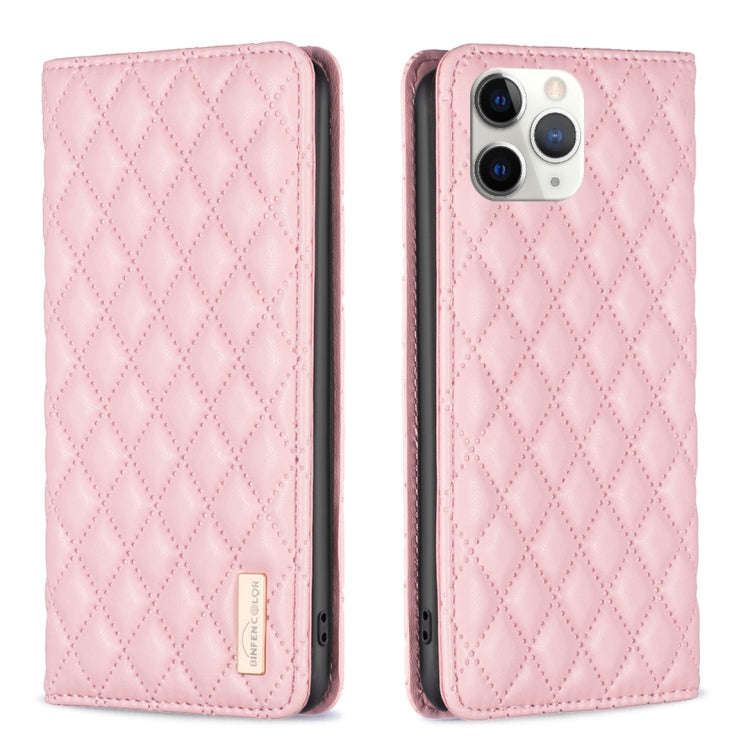Diamond Lattice Magnetic Leather Flip Phone Case, For iPhone 12 / 12 Pro, For iPhone 11 Pro Max, ...