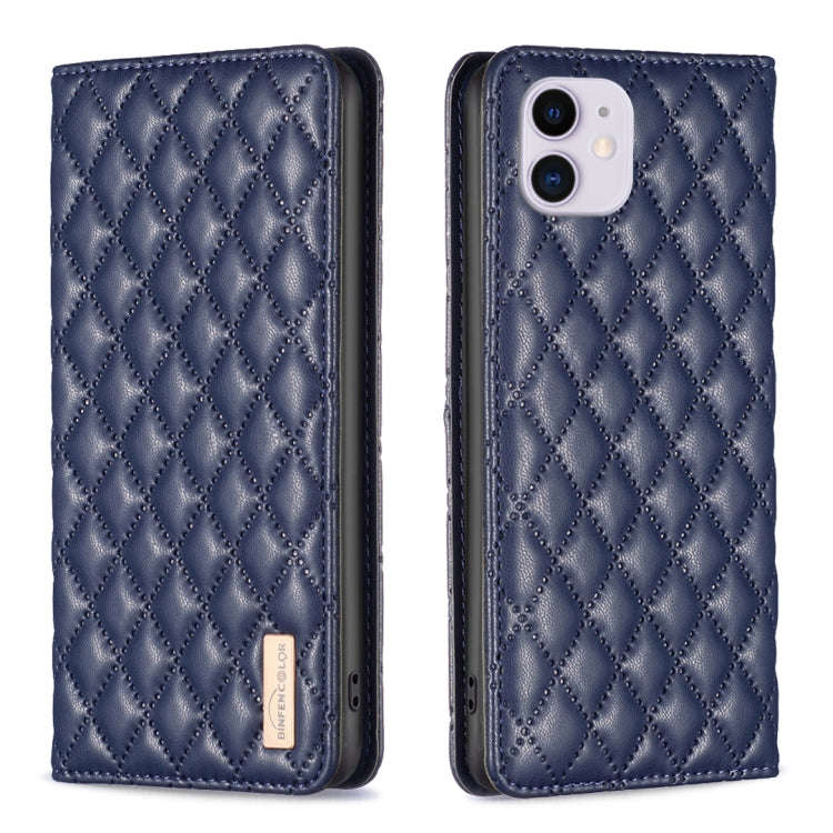 Diamond Lattice Magnetic Leather Flip Phone Case, For iPhone 12 / 12 Pro, For iPhone 11 Pro Max, ...