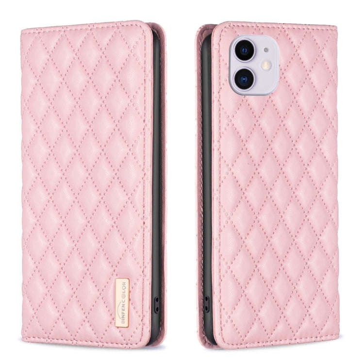 Diamond Lattice Magnetic Leather Flip Phone Case, For iPhone 12 / 12 Pro, For iPhone 11 Pro Max, ...
