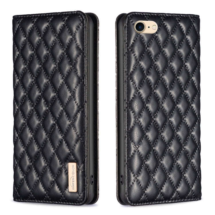 Diamond Lattice Magnetic Leather Flip Phone Case, For iPhone 12 / 12 Pro, For iPhone 11 Pro Max, ...
