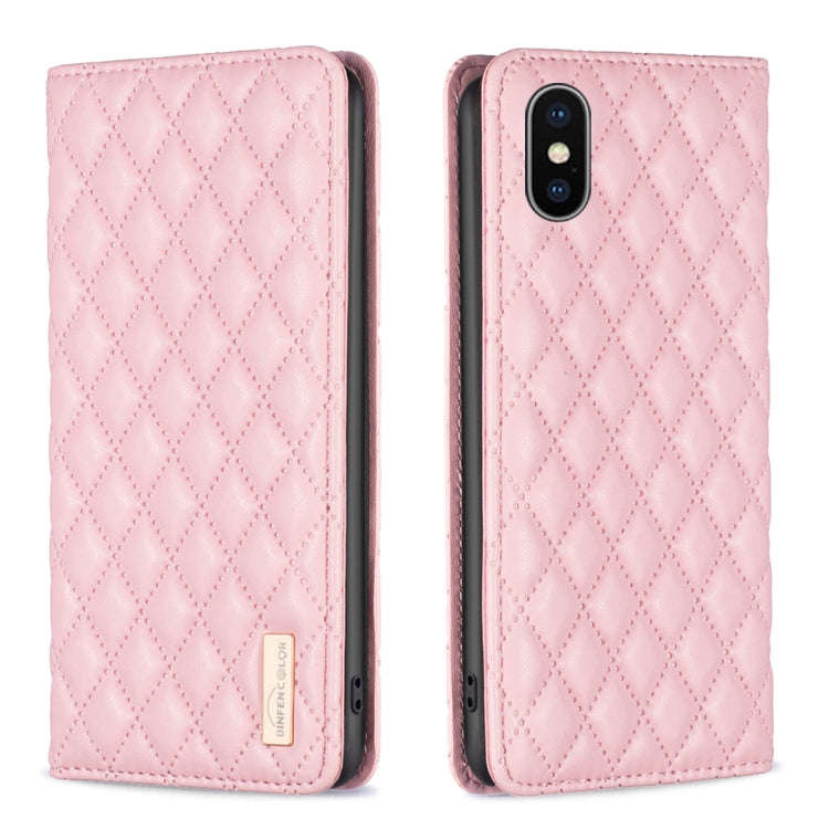 Diamond Lattice Magnetic Leather Flip Phone Case, For iPhone 12 / 12 Pro, For iPhone 11 Pro Max, ...
