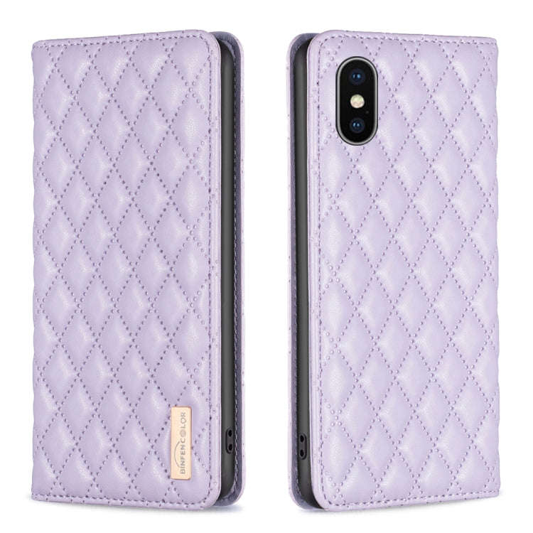 Diamond Lattice Magnetic Leather Flip Phone Case, For iPhone 12 / 12 Pro, For iPhone 11 Pro Max, ...