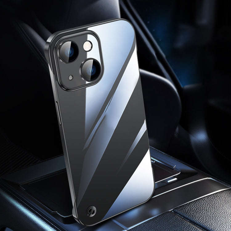 Electroplating Frameless Clear PC Phone Case, For iPhone 14, For iPhone 14 Plus, For iPhone 14 Pr...