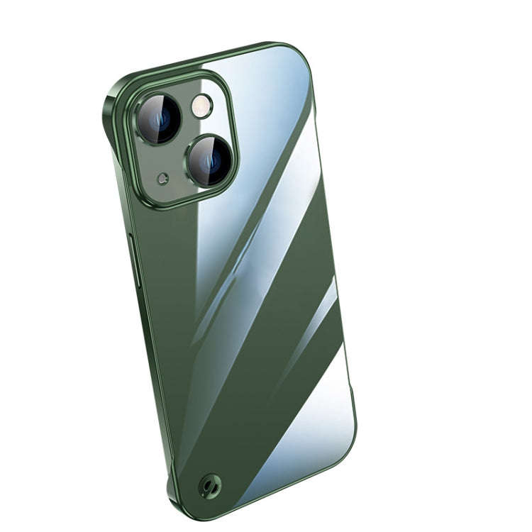 Electroplating Frameless Clear PC Phone Case, For iPhone 14, For iPhone 14 Plus, For iPhone 14 Pr...
