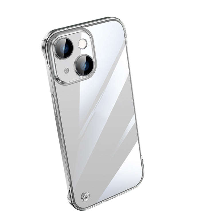 Electroplating Frameless Clear PC Phone Case, For iPhone 14, For iPhone 14 Plus, For iPhone 14 Pr...
