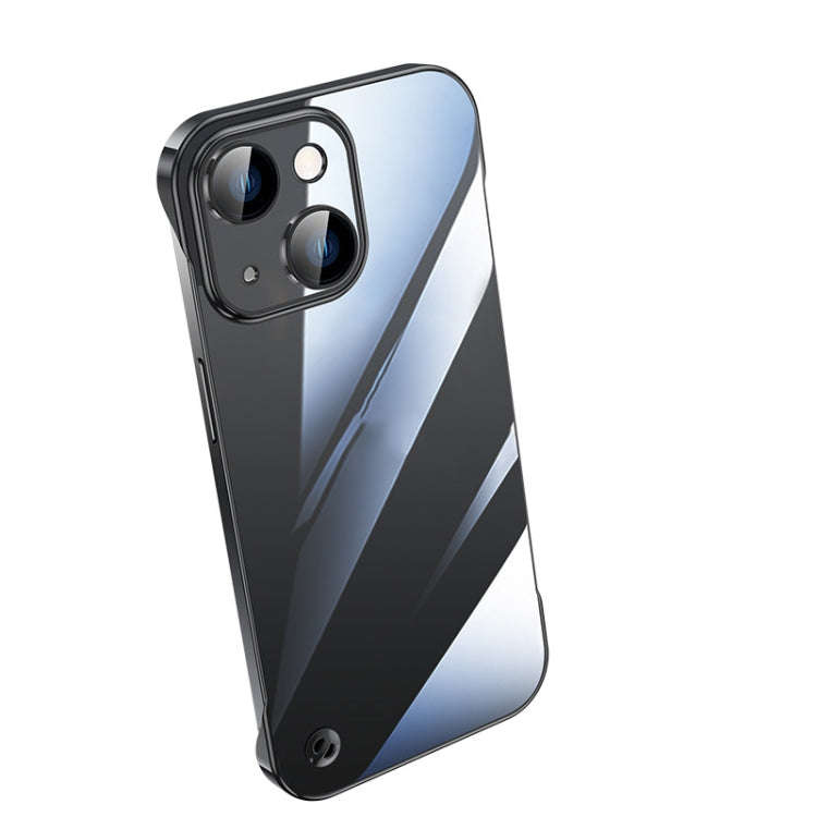 Electroplating Frameless Clear PC Phone Case, For iPhone 14, For iPhone 14 Plus, For iPhone 14 Pr...