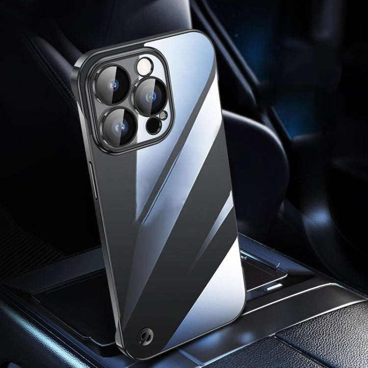Electroplating Frameless Clear PC Phone Case, For iPhone 13 Pro Max, For iPhone 12, For iPhone 12...