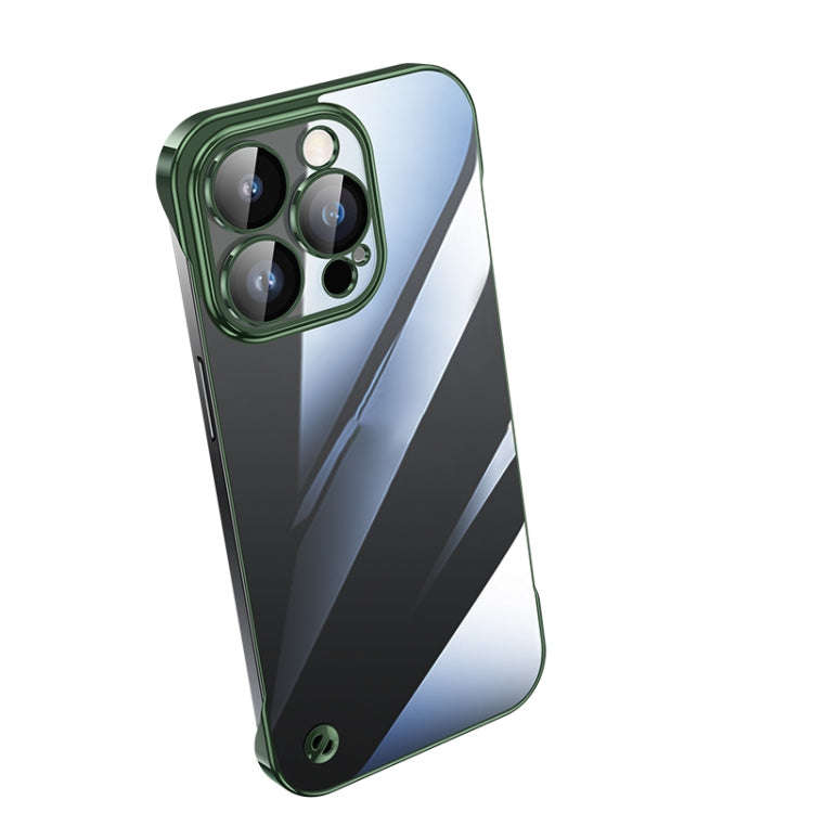 Electroplating Frameless Clear PC Phone Case, For iPhone 13 Pro Max, For iPhone 12, For iPhone 12...