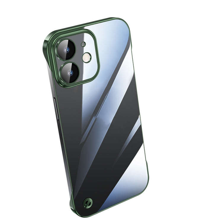 Electroplating Frameless Clear PC Phone Case, For iPhone 13 Pro Max, For iPhone 12, For iPhone 12...