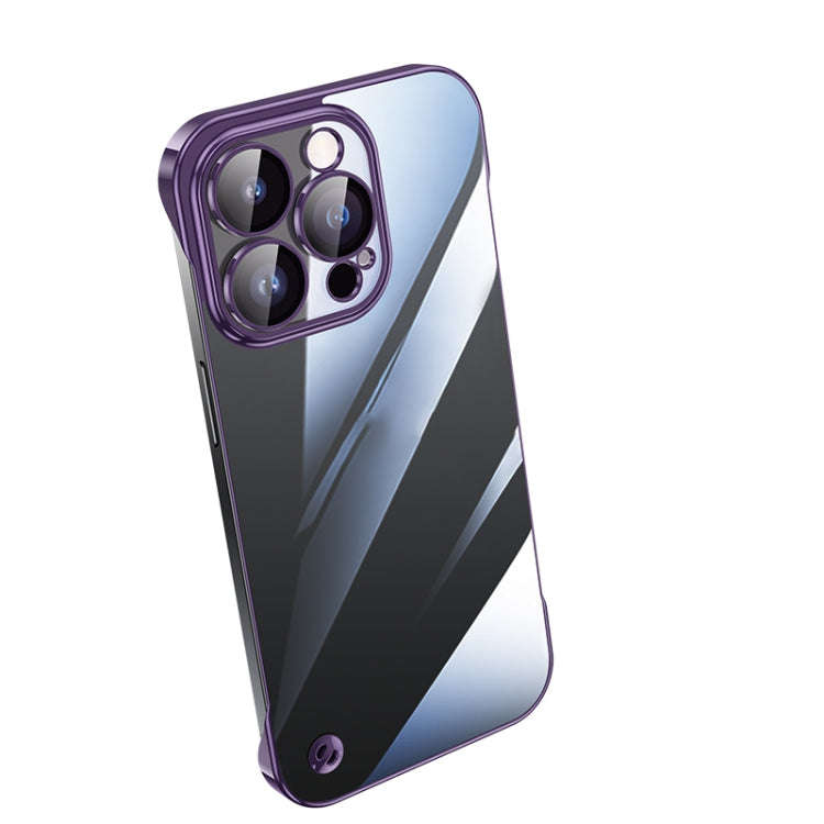 Electroplating Frameless Clear PC Phone Case, For iPhone 13 Pro Max, For iPhone 12, For iPhone 12...