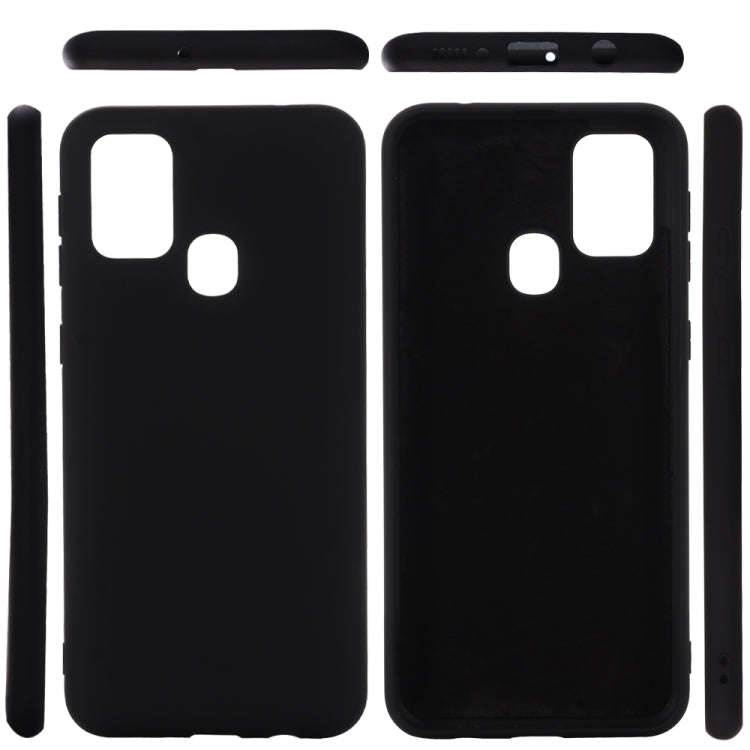 Shockproof Solid Color Liquid Silicone Full Coverage Protective Case, For Galaxy M31