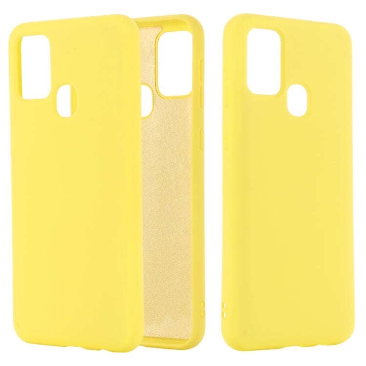 Shockproof Solid Color Liquid Silicone Full Coverage Protective Case, For Galaxy M31