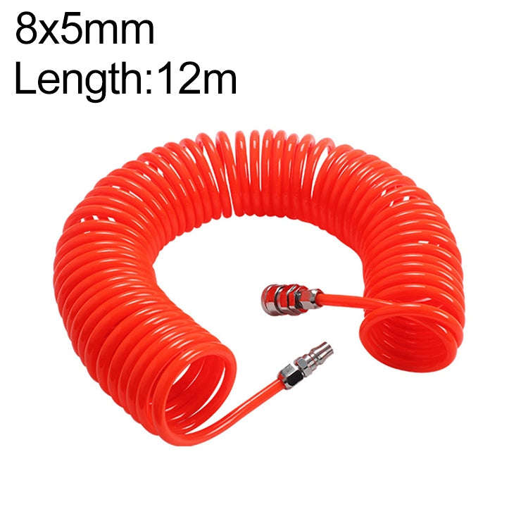 LAIZE Compressor Air Flexible PU Spring Tube with Connector, 8x5mm, 3m, with Connector, 8x5mm, 6m...