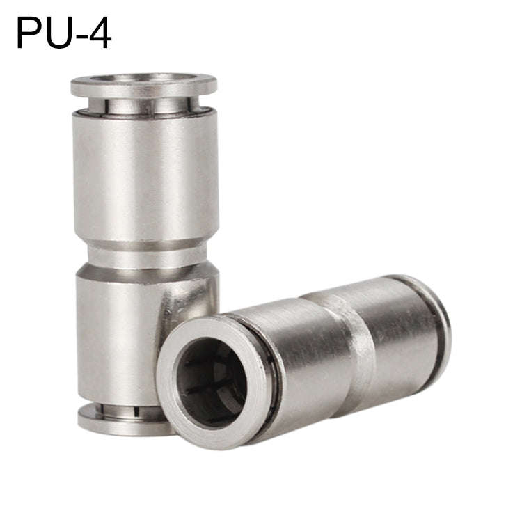 LAIZE Nickel Plated Copper Straight Pneumatic Quick Fitting Connector, PU-4, PU-6, PU-8, PU-10, P...