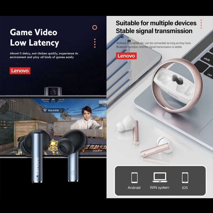 Lenovo LP60 TWS Wireless Bluetooth 5.3 Noise Reduction Earphone