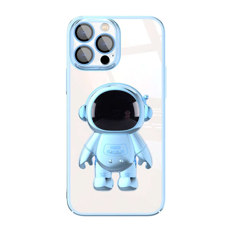 Electroplating PC Astronaut Holder Phone Case with Lens Film, For iPhone 12 Pro Max, For iPhone 1...