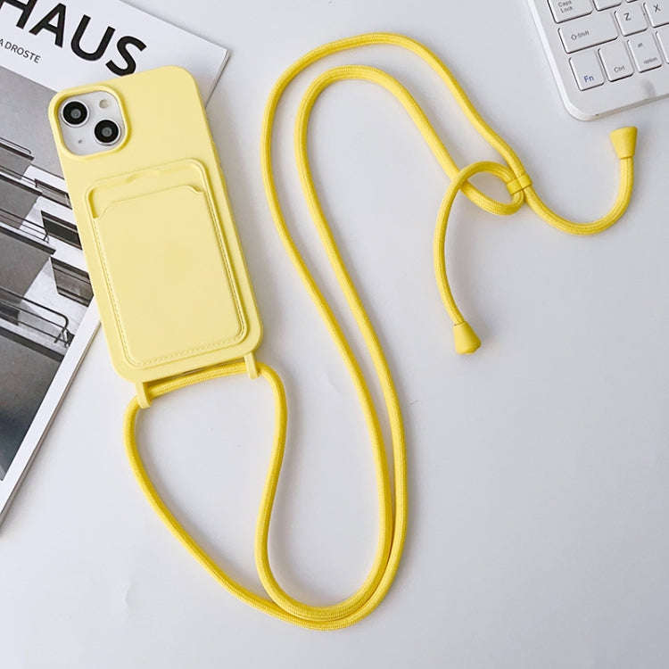 Crossbody Lanyard Elastic Silicone Card Holder Phone Case, For iPhone 14 Pro Max, For iPhone 13, ...