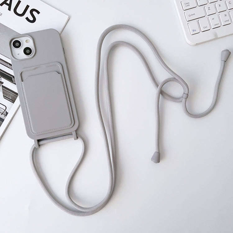 Crossbody Lanyard Elastic Silicone Card Holder Phone Case, For iPhone 12 Pro Max, For iPhone 11, ...