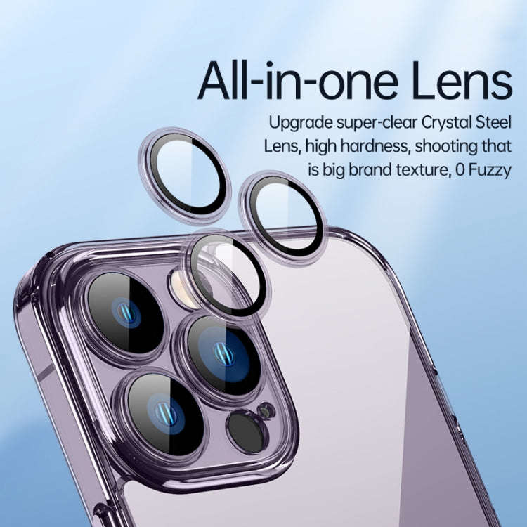 SULADA Crystal Steel Series TPU Transparent Phone Case, For iPhone 14, For iPhone 14 Plus, For iP...