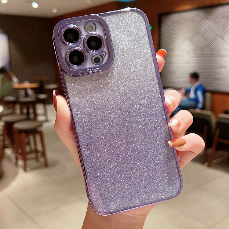 High Transparent Gradient Color Glitter TPU Phone Case, For iPhone 12 Pro Max, For iPhone 12 Pro,...