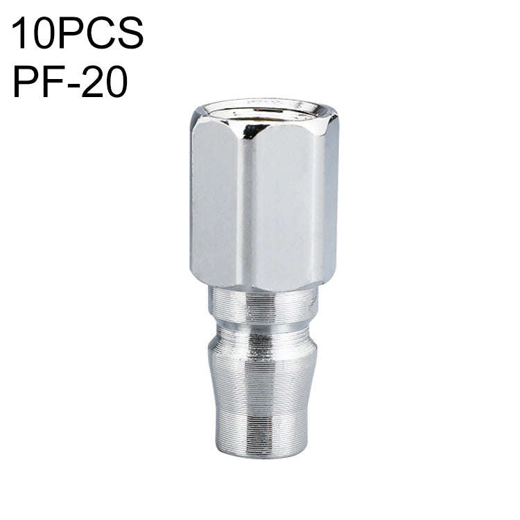10pcs C-type Self-lock Air Tube Pneumatic Quick Fitting Connector, PF-20, PF-30, PF-40, PH-20, PH...