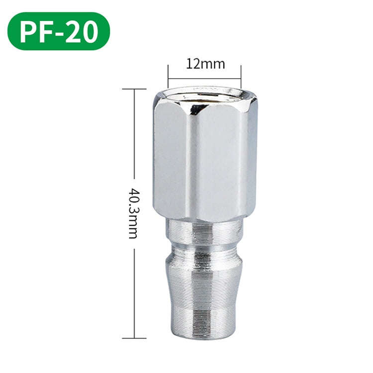 10pcs C-type Self-lock Air Tube Pneumatic Quick Fitting Connector, PF-20, PF-30, PF-40, PH-20, PH...